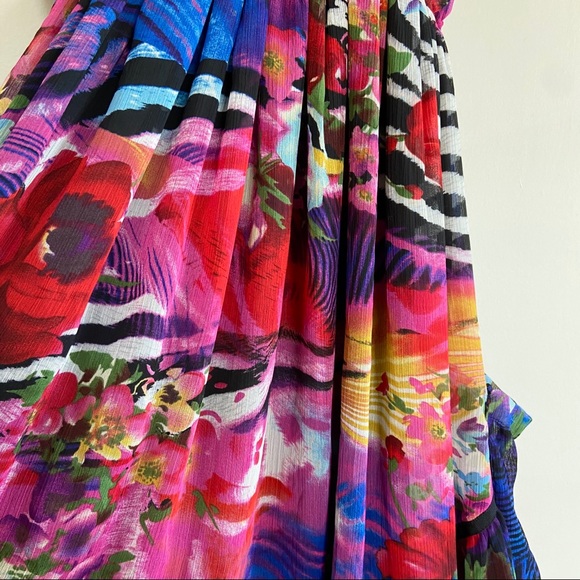 Simon Chang Chiffon Midi-Dress - Picture 5 of 7